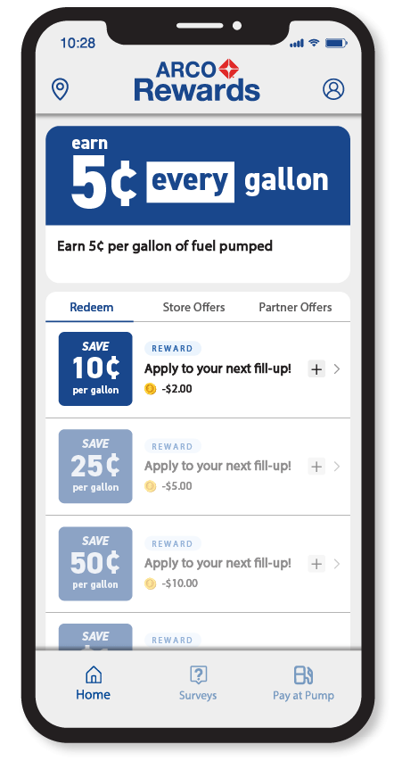 mobile screen - start earning and saving