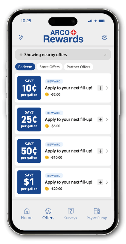 mobile screen - start earning and saving