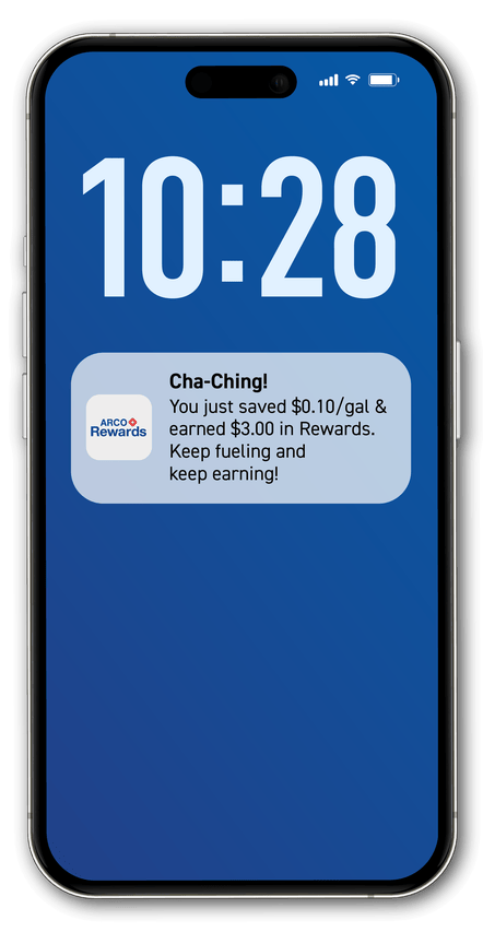 mobile screen - price will rollback by the Reward amount redeemed